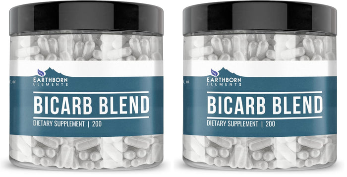 Earthborn Elements Bicarb Blend 200 Capsules – Pack of 2 | Pure & Undiluted