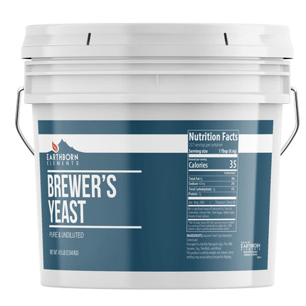 Earthborn Elements Brewer’s Yeast 1 Gal Bucket – Pure & Undiluted Inactive Yeast