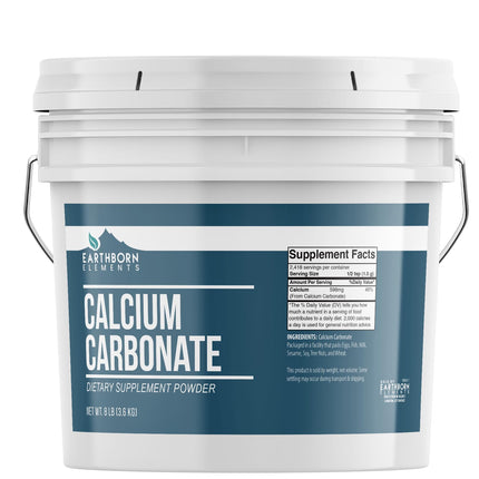 Earthborn Elements Calcium Carbonate Powder (1 Gal) – Natural Antacid & Limestone Powder