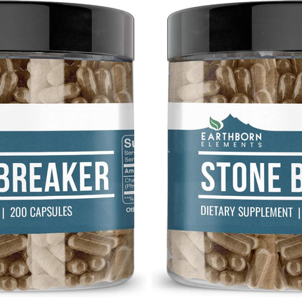 Earthborn Elements Chanca Piedra (Stone Breaker) 200 Capsules – Pack of 2 | Pure & Undiluted