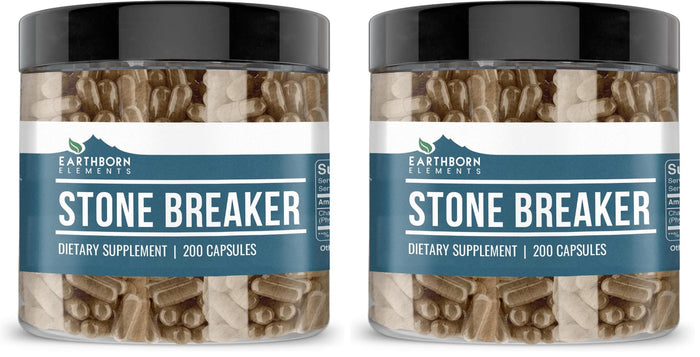 Earthborn Elements Chanca Piedra (Stone Breaker) 200 Capsules – Pack of 2 | Pure & Undiluted