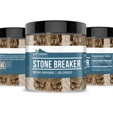 Earthborn Elements Chanca Piedra (Stone Breaker) 200 Capsules – Pack of 2 | Pure & Undiluted