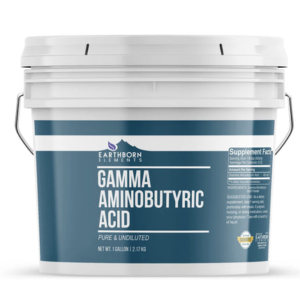 Earthborn Elements GABA (Gamma Aminobutyric Acid) 1 Gallon – Pure & Undiluted