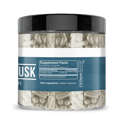 Earthborn Elements Psyllium Husk 200 Capsules – Pure & Undiluted