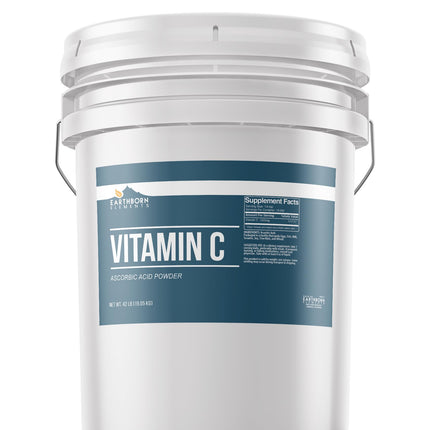 Earthborn Elements Vitamin C Powder (5 Gallon) – Pure Ascorbic Acid for DIY Skincare & Cleaning