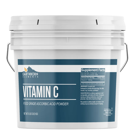 Earthborn Elements Vitamin C Powder (1 Gallon) – Pure, Undiluted Vitamin C
