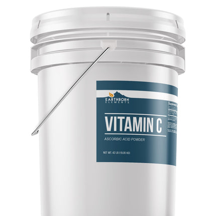Earthborn Elements Vitamin C Powder (5 Gallon) – Pure Ascorbic Acid for DIY Skincare & Cleaning