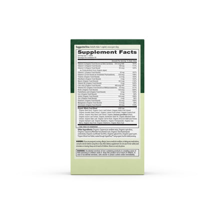 EarthFirst Organic Women’s Multivitamin – 60 Count with Iron & B12