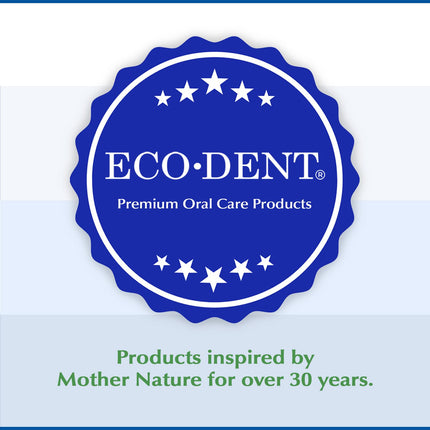 Eco-Dent Alcohol-Free Mint Mouthwash | Baking Soda, CoQ10, 8 oz (Pack of 2)