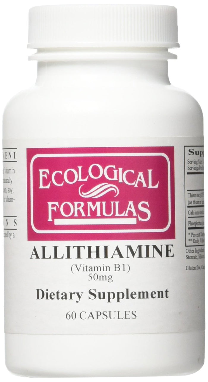 Ecological Formulas Allithiamine Vitamin B1 50 mg – 60 Count