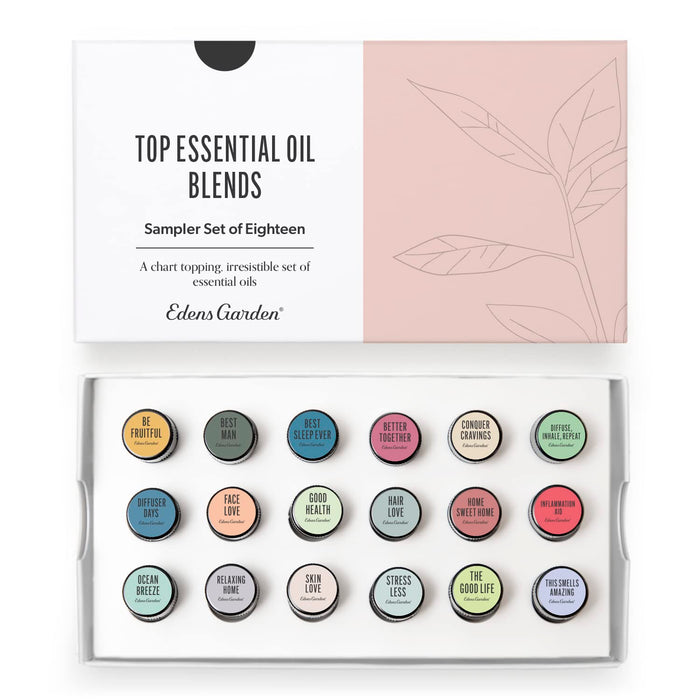 Edens Garden 18-Pack Essential Oil Blends Sampler – Pure Therapeutic Grade