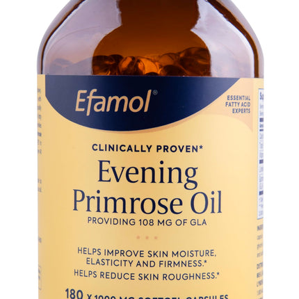 Efamol Pure Evening Primrose Oil 180 Softgels – Skin Hydration, Elasticity & Firmness