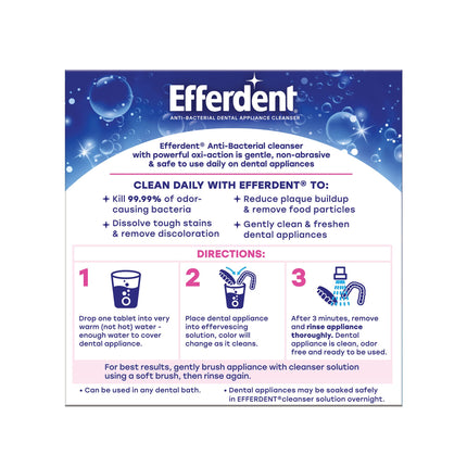 Efferdent Complete Clean Denture Cleanser Tablets – 44 Count