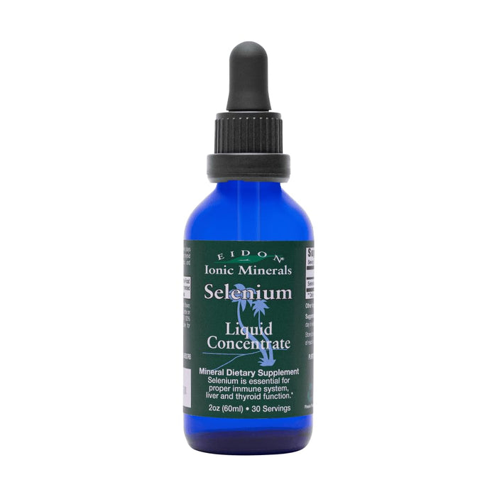 Eidon Ionic Selenium Drops – Liquid Selenium Supplement, 2 oz | Supports Thyroid & Liver Health