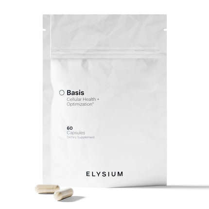 ELYSIUM Basis NAD+ Supplement — 30 Servings | NR 250mg + Pterostilbene 50mg