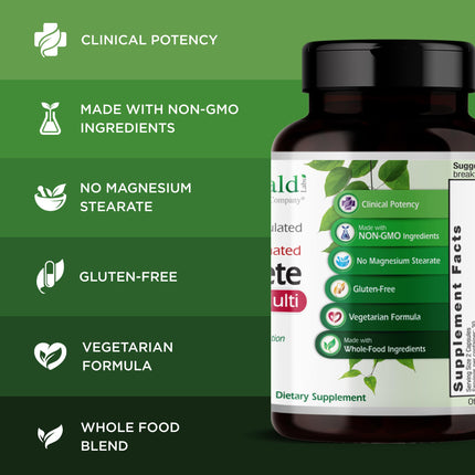 EMERALD LABS Complete Premium Multi - Digestive & Immune Support (60 Veg Caps)