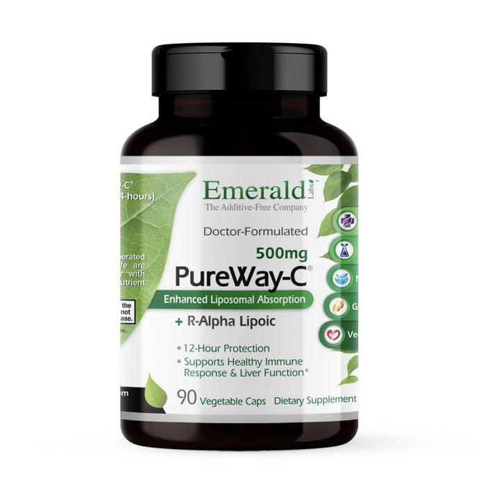 EMERALD LABS PureWay-C Liver & Immune Support with R-Alpha Lipoic Acid - 90 Veg Capsules