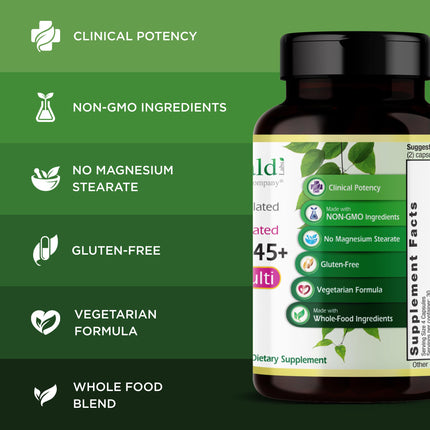 Emerald Labs Women's 45+ Clinical Multi – Gluten-Free & Vegetarian (120 VCaps)