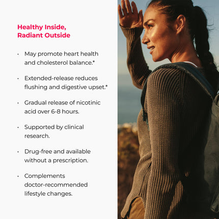 ENDUR-ACIN Niacin 500mg – Heart Health & Cholesterol Support (200 Tablets)