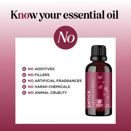 Entice Diffuser Essential Oil Blend – Romantic Lavender, Palmarosa & Ylang-Ylang