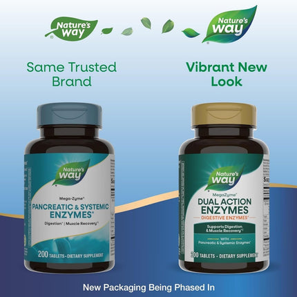 Enzymatic Therapy Mega-zyme 200 Tablets (2 Pack) – Digestive Enzyme Supplement