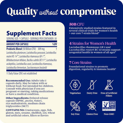 Enzymedica SubCulture Probiotics for Women – 50B CFU, Vaginal & Urinary Health, Pack of 2