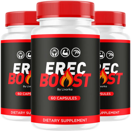 (3 Pack) ErecBoost Capsules - Advanced Formula, 180 Capsules for 3 Months