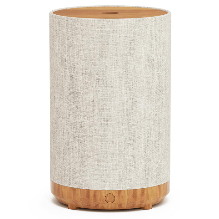 Fabric Cover Essential Oil Diffuser 120ml – SNOWSEN, 8 LED Lights, Auto Off