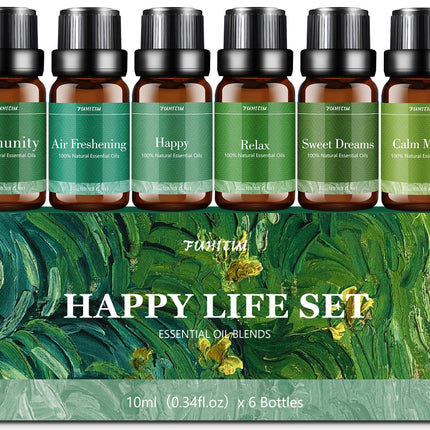 Essential Oils Blends Set for Diffusers – 6 x 10ml (Halloween Gift)