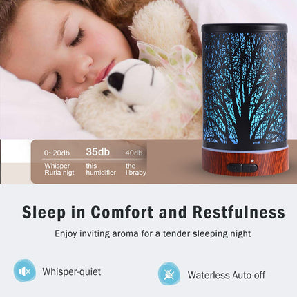 Essential Oils Diffuser 150ml | Aromatherapy Humidifier with 7 Color Lights
