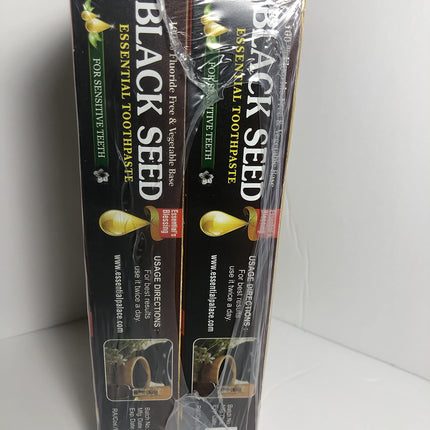 Essential Palace Organic Black Seed Toothpaste – Fluoride Free, 6.5oz (6 Pack)