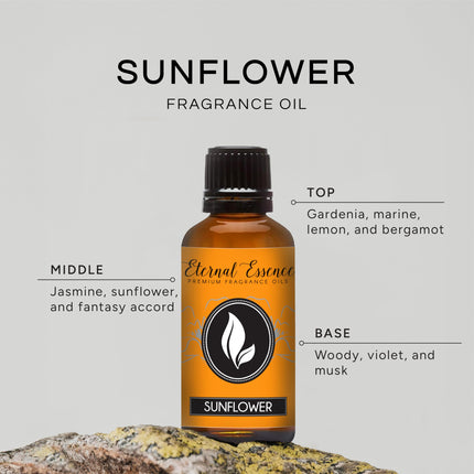 Eternal Essence Oils Sunflower 30ml Premium Fragrance Oil | Candles, Soaps, Diffusers