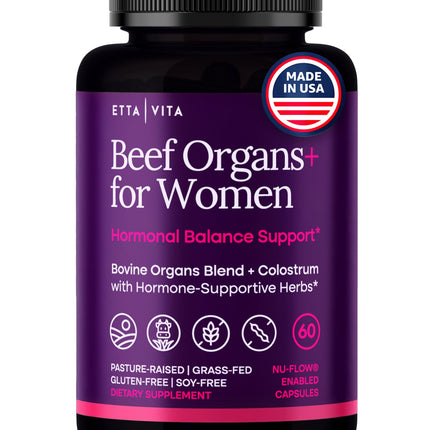 Etta Vita Women's Primal Beef Organ Supplement - 60 Capsules