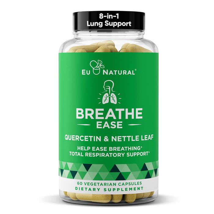 Eu Natural Breathe Inhaler Support – Sinus, Lungs & Bronchial Wellness | 60 Veg Soft Capsules