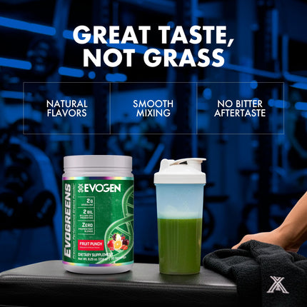 Evogen Evogreens - Super Greens Powder for Recovery, Wellness & Immune Health | 30 Servings