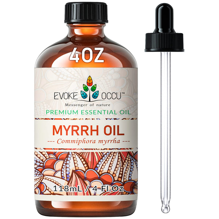 EVOKE OCCU Myrrh Essential Oil for Discomfort Relief, Skin Care - 4 Fl Oz
