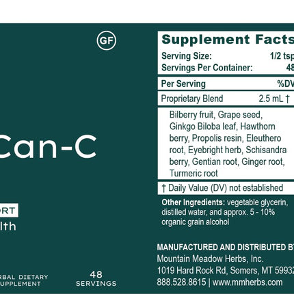 Eye-Can-C 4oz by Mountain Meadow Herbs – Liquid Vision Support