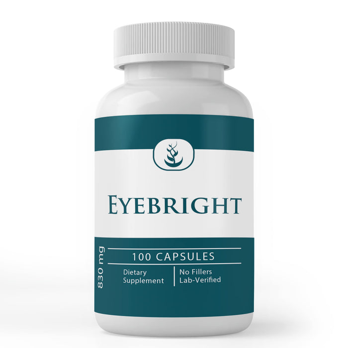 Pure Eyebright Capsules – 100 Count | No Additives or Fillers | Lab Verified