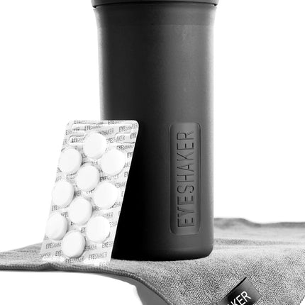 Eyeshaker Set – Patented Glasses Cleaning Device for Lenses & Frames