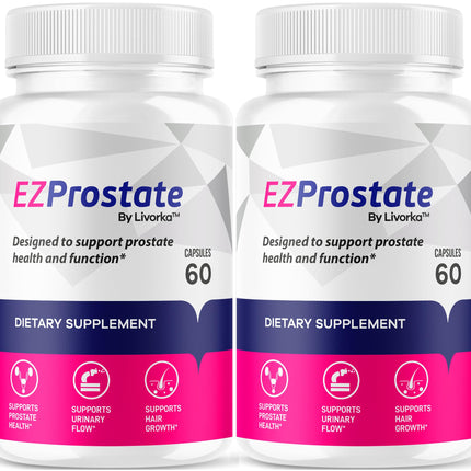EZ Prostate Supplement 2 Pack - Capsules for Men (120 Count)