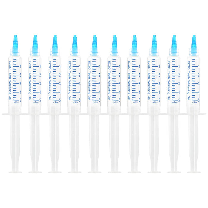 EZGO 10-Pack Teeth Whitening Gel Refills – 22% Carbamide Peroxide, Mint Flavor