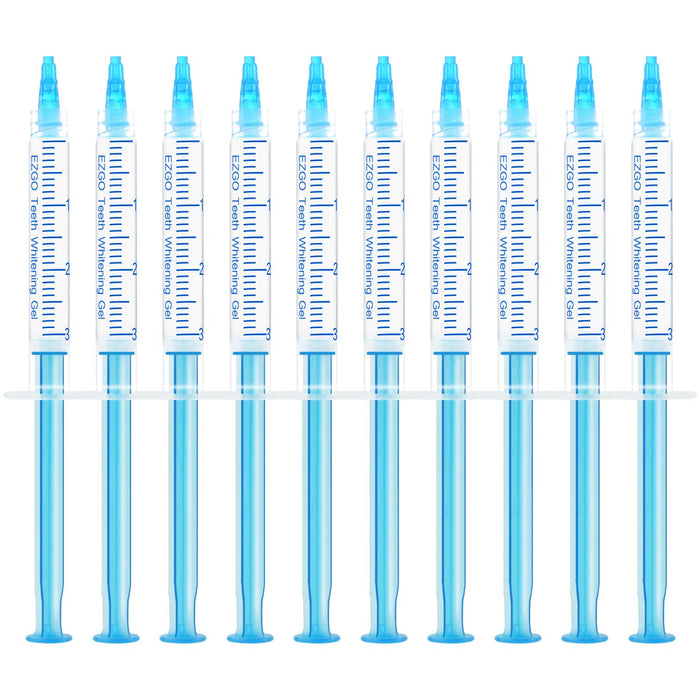 EZGO 10-Pack Teeth Whitening Gel Refills 22% - Mint Flavor (3ml x10)