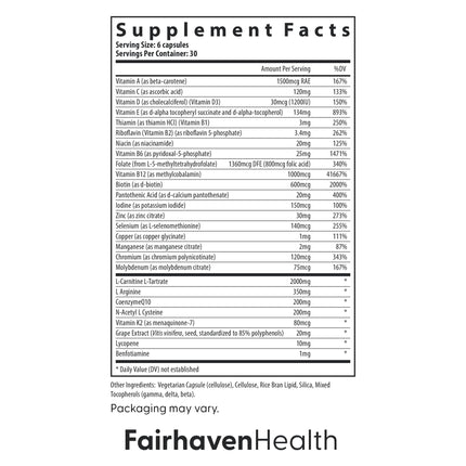 Fairhaven Health FH Pro for Men – Clinically Studied Prenatal Fertility Support for Him | 180 Capsules