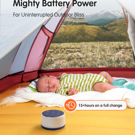 FamiSym Sleep Sound Machine – 34 Soothing Sounds, Night Light & Rechargeable Battery