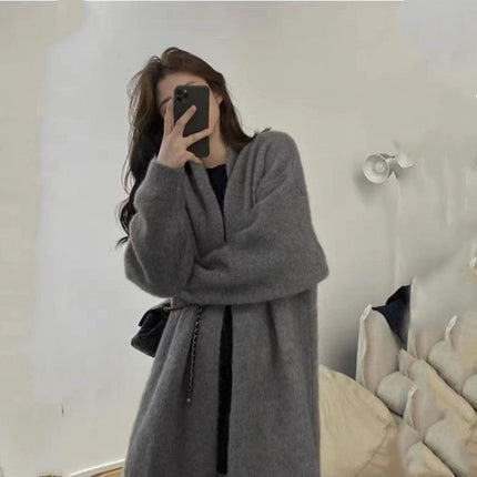 Loose Large Knitted Cardigan Women's Sweater