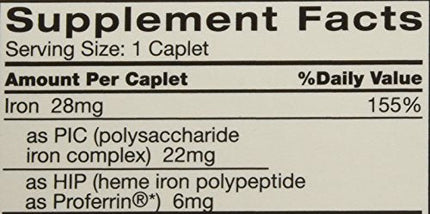 Feosol Complete with Bifera Iron 30 Caplets (3 Pack) | Iron Supplement