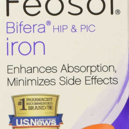 Feosol Complete with Bifera Iron 30 Caplets (3 Pack) | Iron Supplement