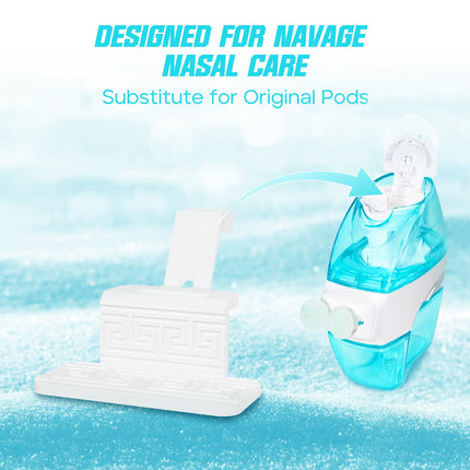 FireAnt Silicone Saline Pods Refills – Navage Compatible 16-Pack Reusable Pads