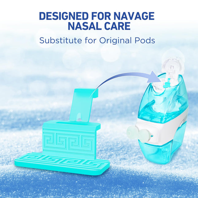FireAnt 100 Saline Packets & 16 Silicone Pods Refills Set for Navage Nasal Care