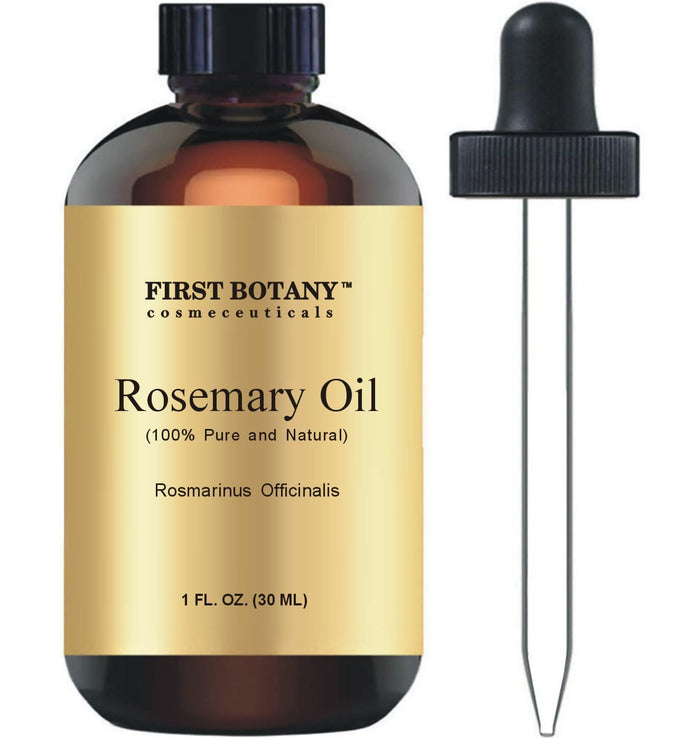 First Botany 100% Pure Rosemary Essential Oil – 1 fl oz for Aromatherapy, Massage & Household Use